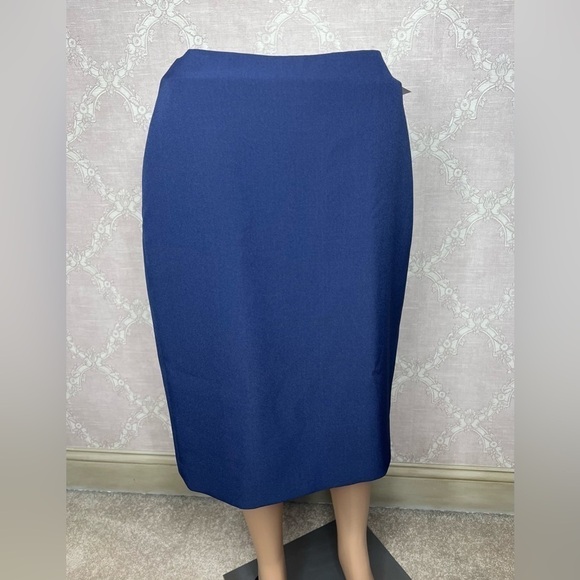 Anne Klein The Executive Collection Navy Blue Pencil Skirt Women's Size 4 NWT - Picture 3 of 16